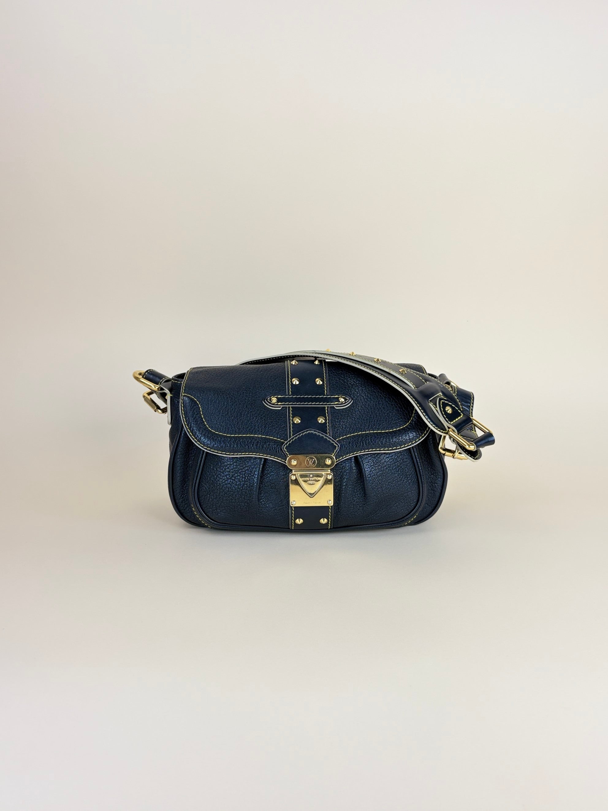 Louis Vuitton Black Suhali Le Confident Shoulder Bag