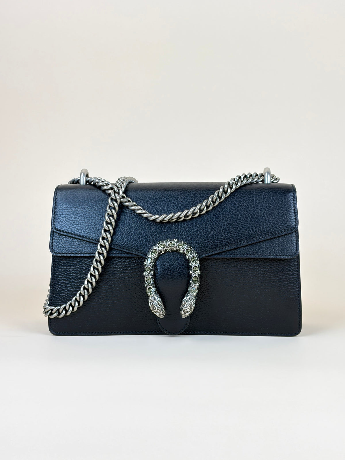 Gucci Black calfskin Dionysus Crystal small