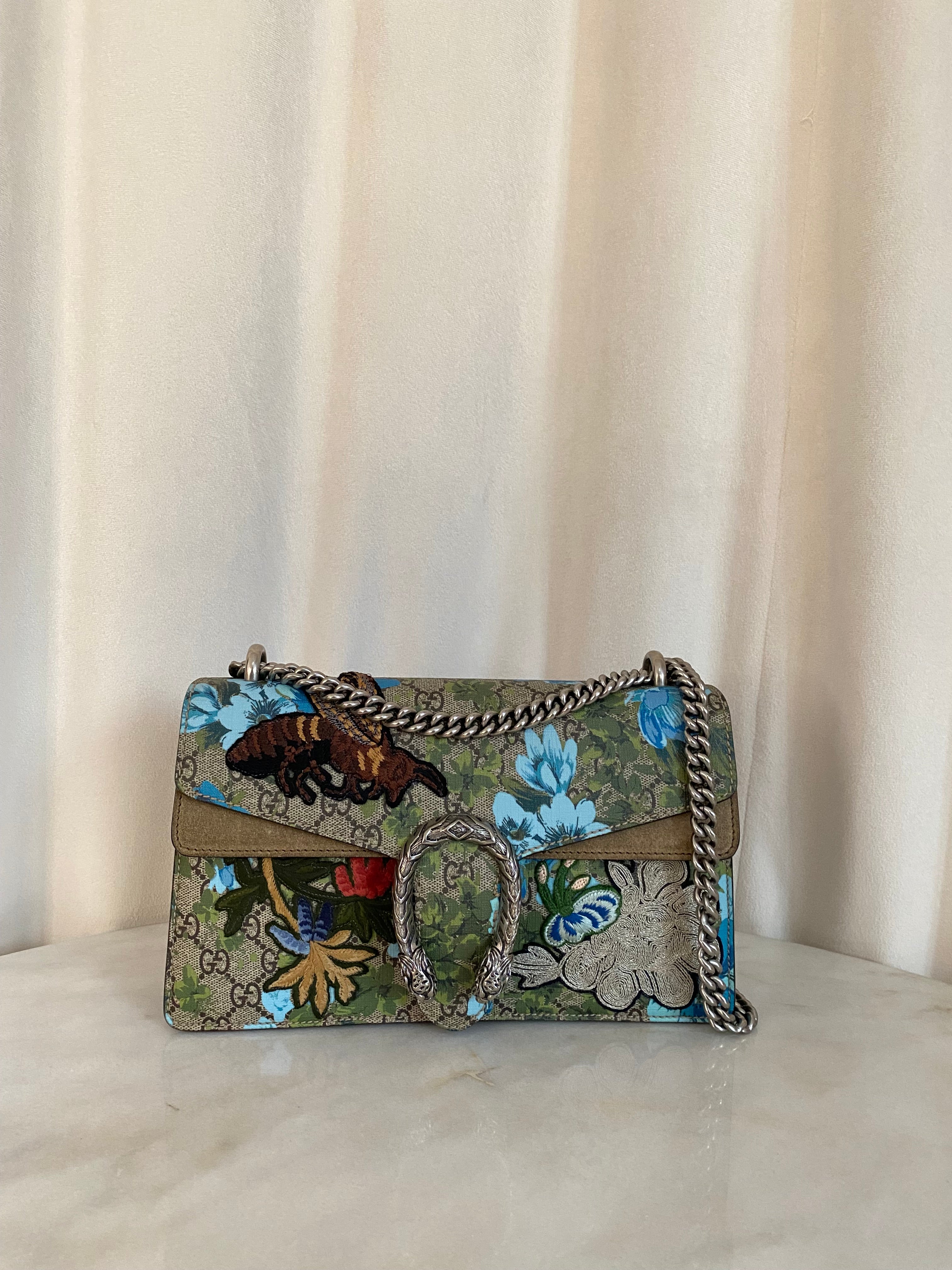 Gucci Multicolor GG Dionysus Floral and Bee Small Bag-handbag-Gucci-The Closet Egypt