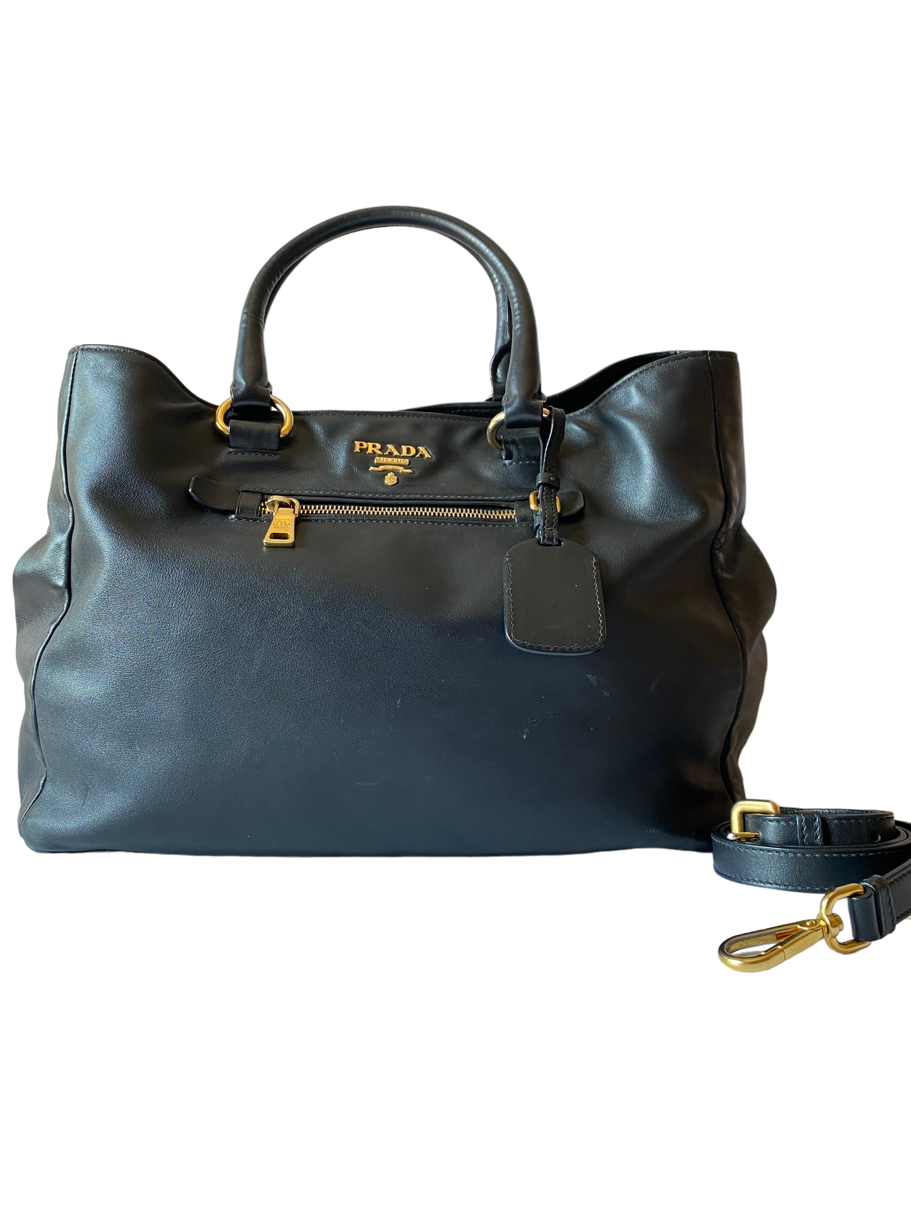 Prada Black Top Handle Bag-handbag-Prada-The Closet Egypt