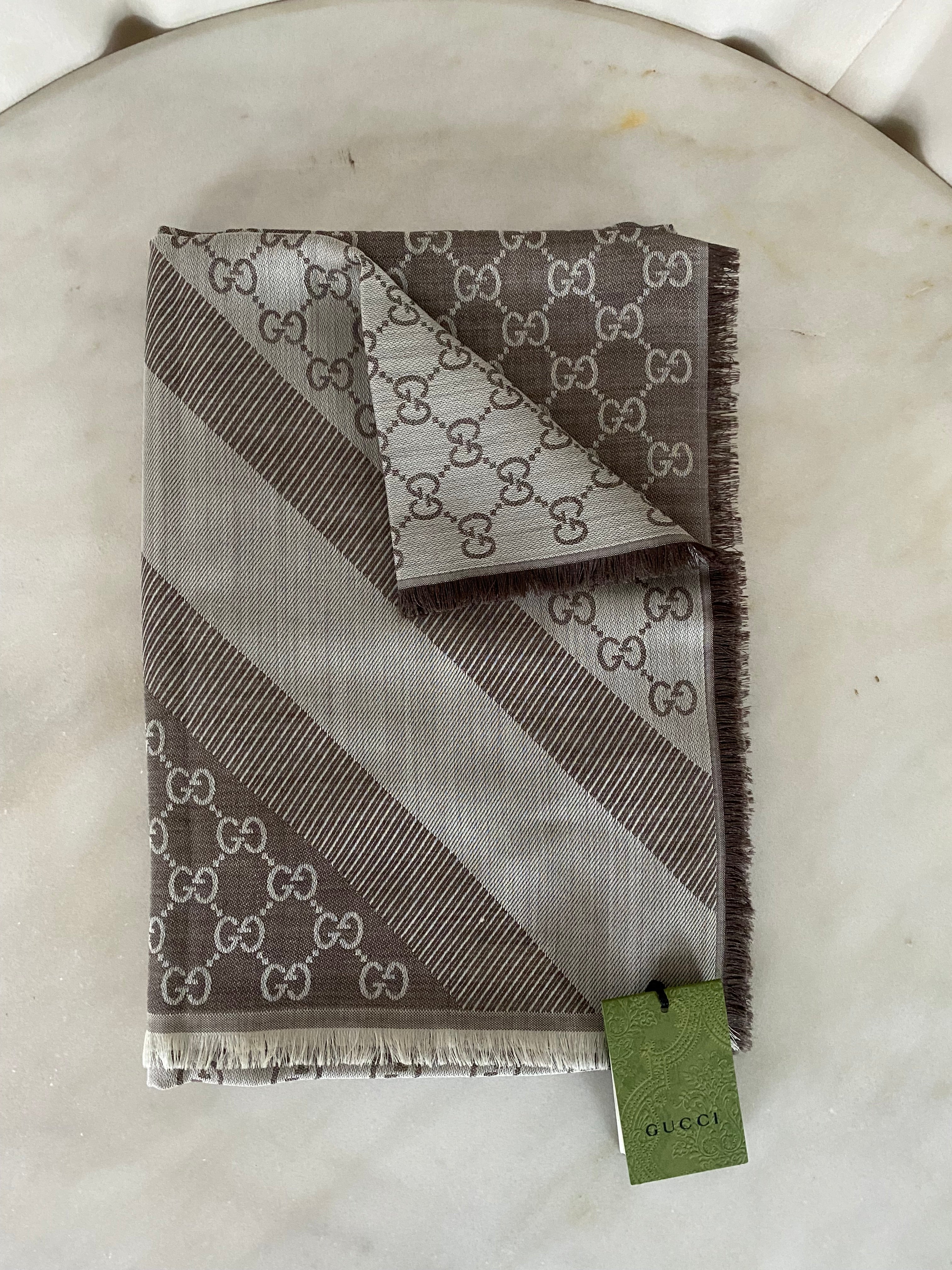 Gucci Bicolor GG Scarf-Scarf-Gucci-The Closet Egypt