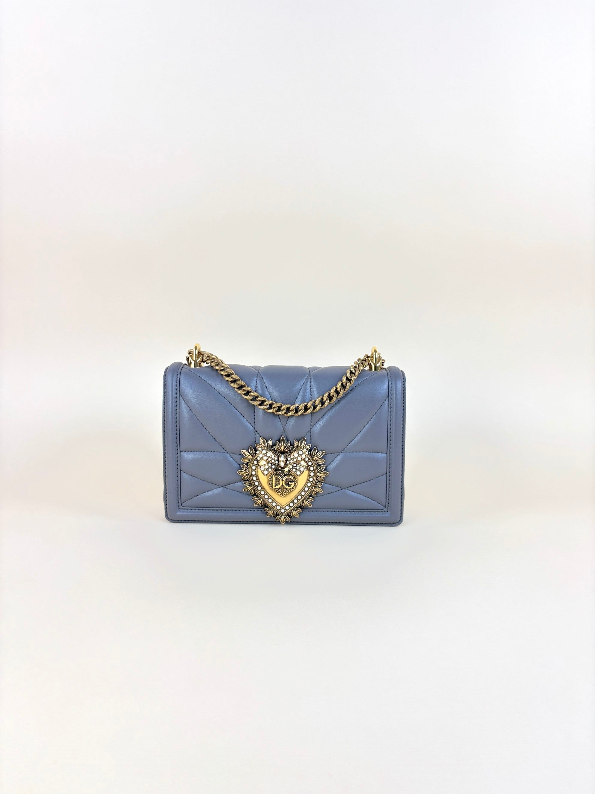 Dolce & Gabbana medium devotion shoulder bag grey