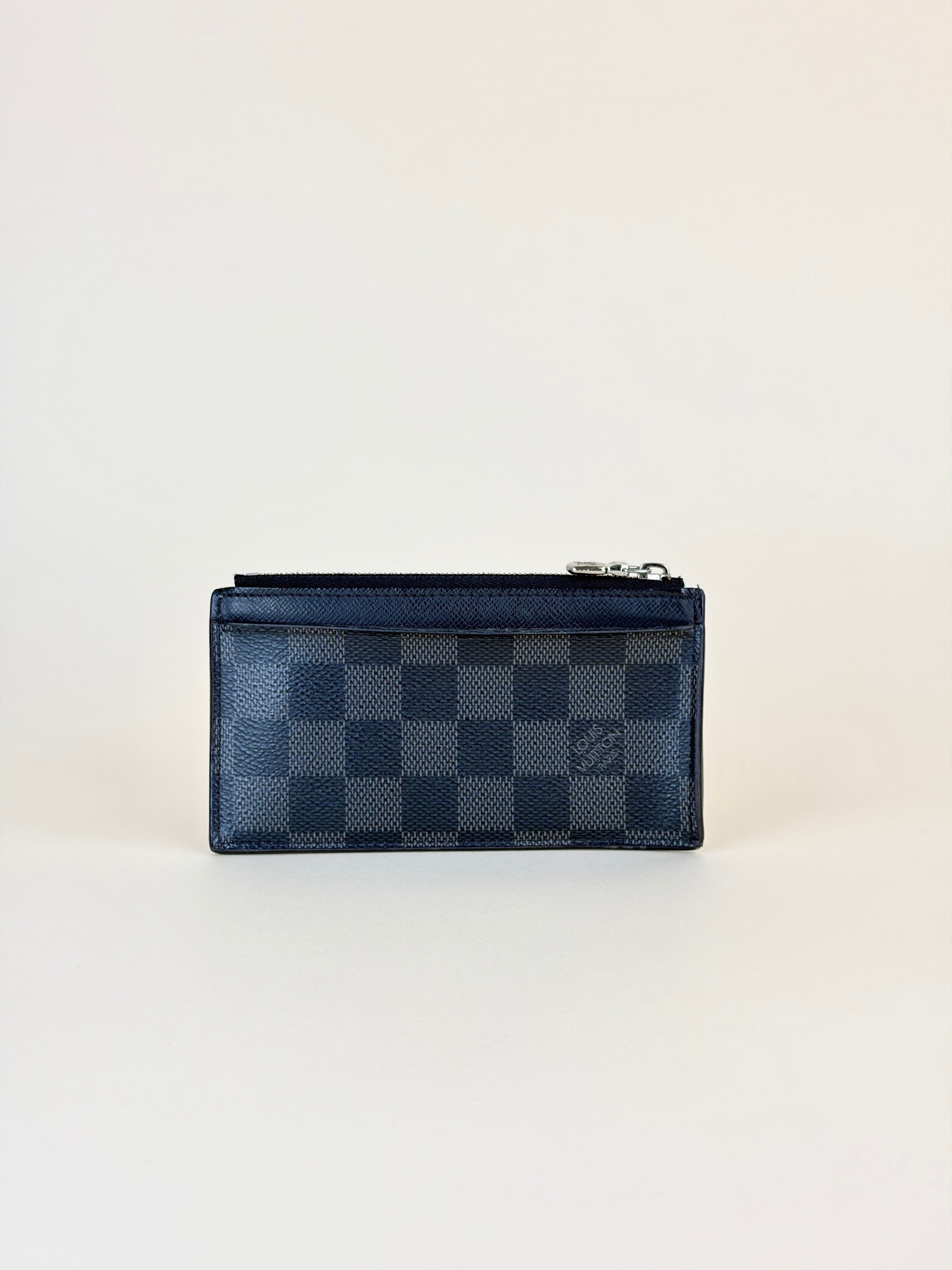 louis Vuitton Damier graphite coin zip card holder