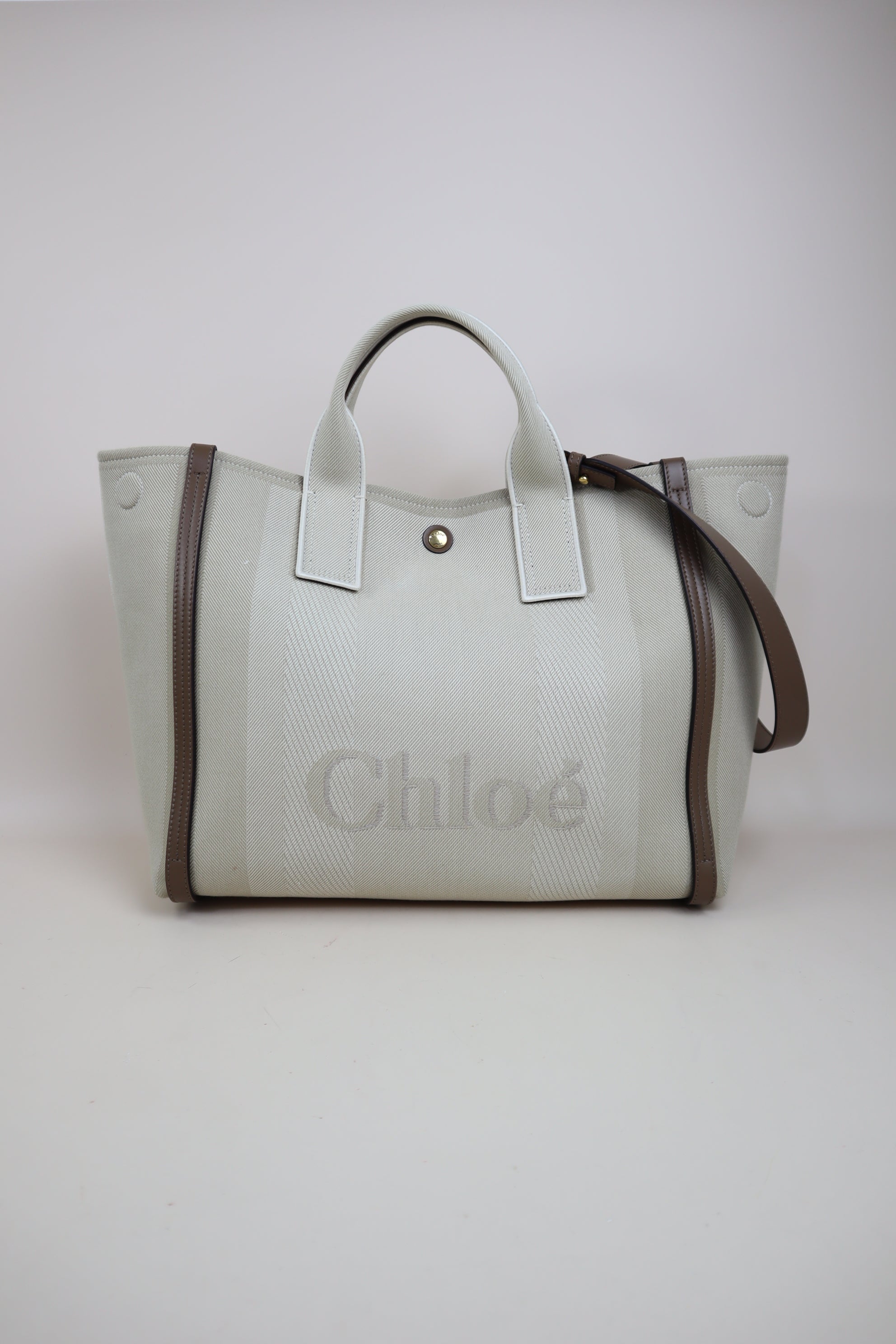 Chloe Bicolor Carry Tote Large Bag
