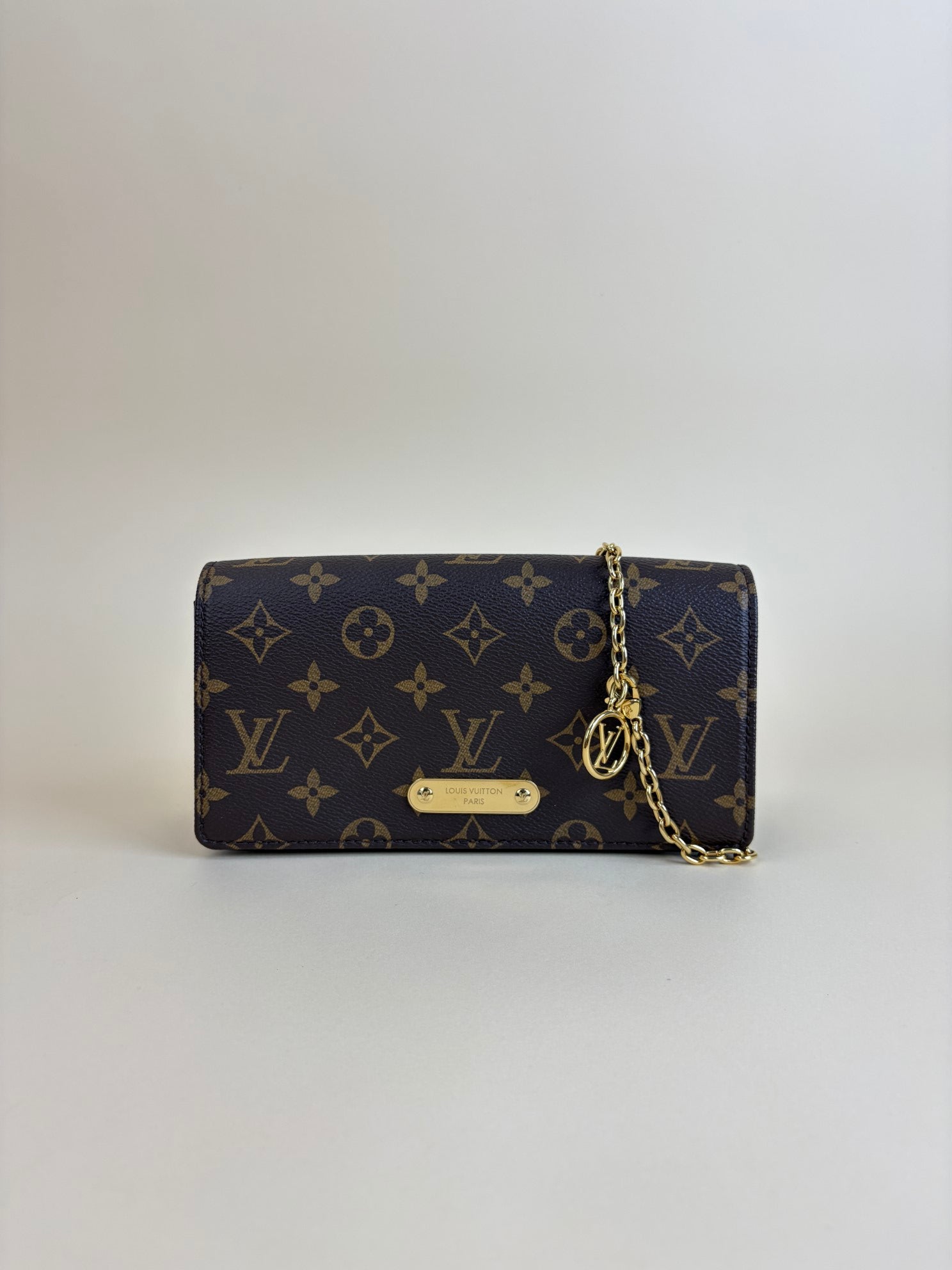 Louis Vuitton lily monogram wallet on chain