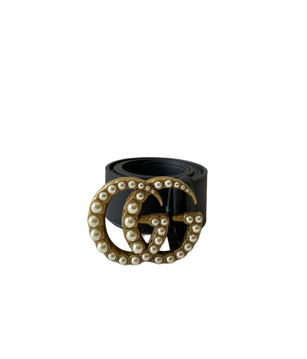Gucci Black GG Pearl Belt 34-Belt-Gucci-The Closet Egypt