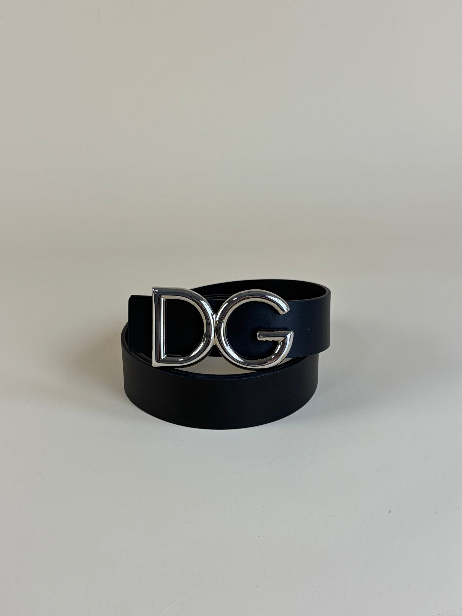 Dolce & Gabbana Black DG Logo 40mm Belt 36