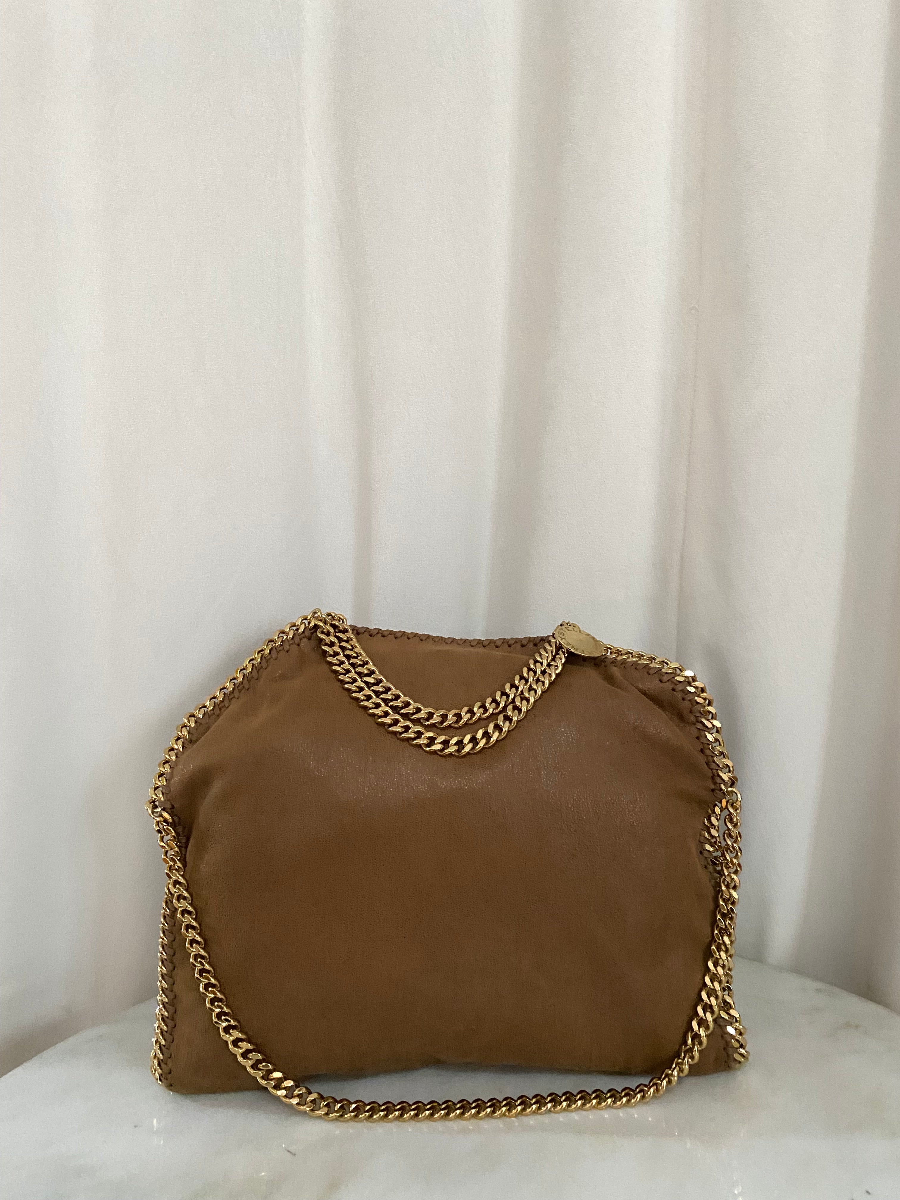 Stella Mccartney Camel Falabella Large Bag-handbag-Stella Mccartney-The Closet Egypt