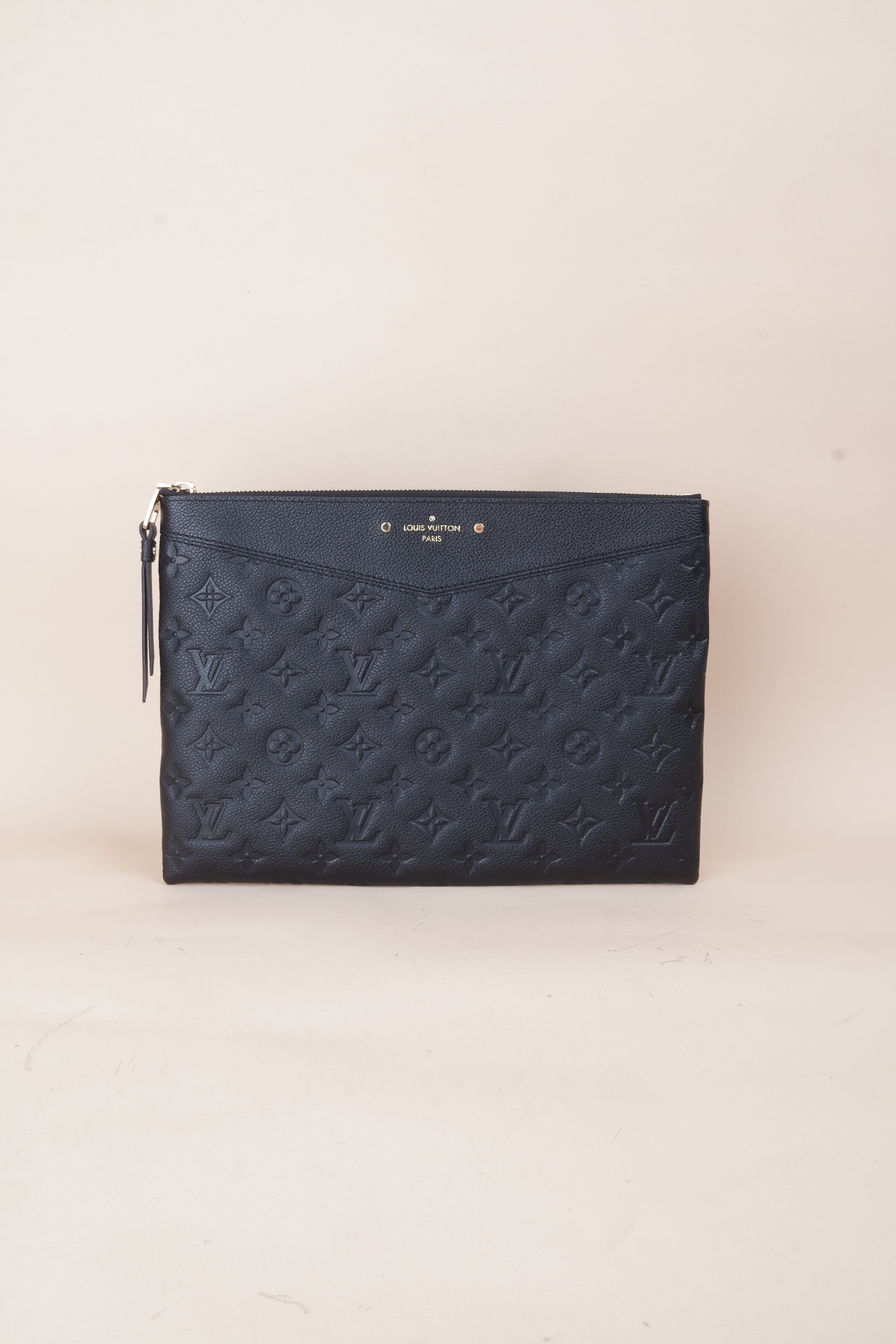 Louis Vuitton Black Daily EmpireNet Zip Clutch