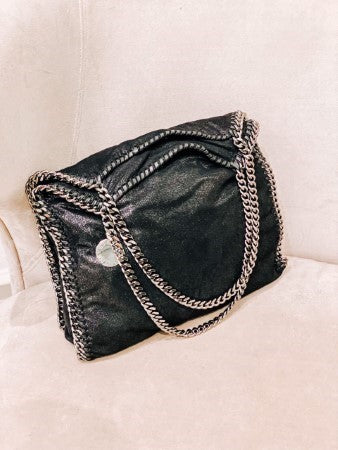 Stella Mccartney Black Falabella Bag-handbag-Stella Mccartney-The Closet Egypt