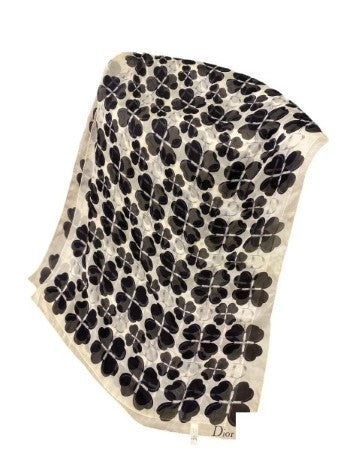 Christian Dior Bicolor Rectangular Scarf-Scarf-Christian Dior-The Closet Egypt