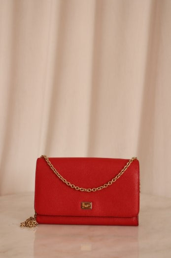Dolce & Gabbana Red Crossbody Bag-handbag-Dolce & Gabbana-The Closet Egypt