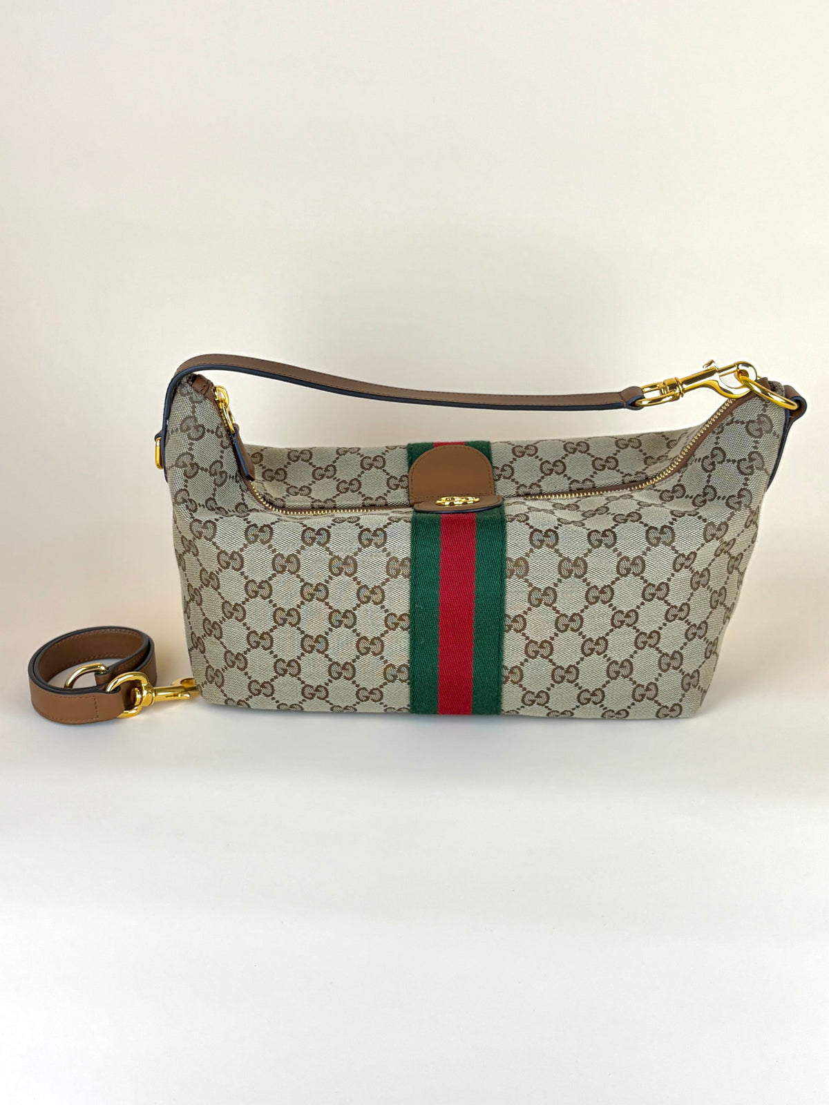 Gucci beige and brown gg canvas vanity medium