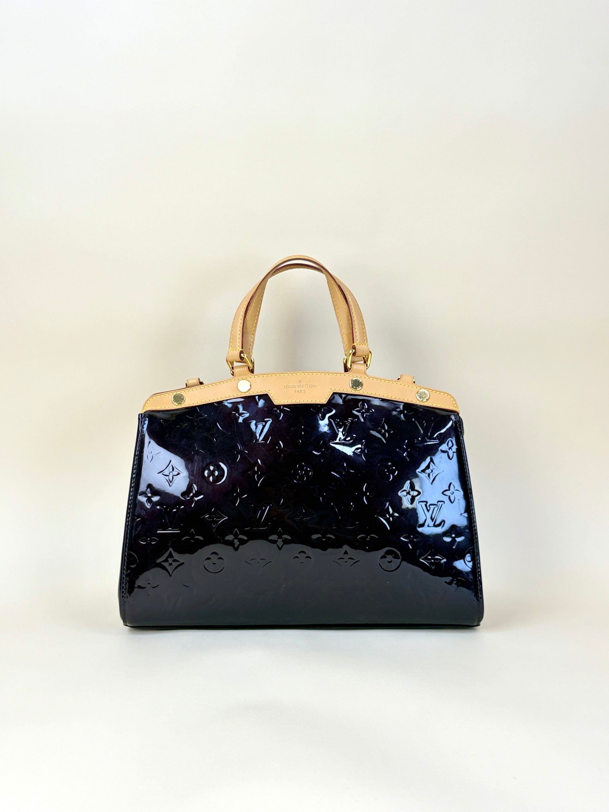 louis Vuitton amarante monogram vernis brea mm bag