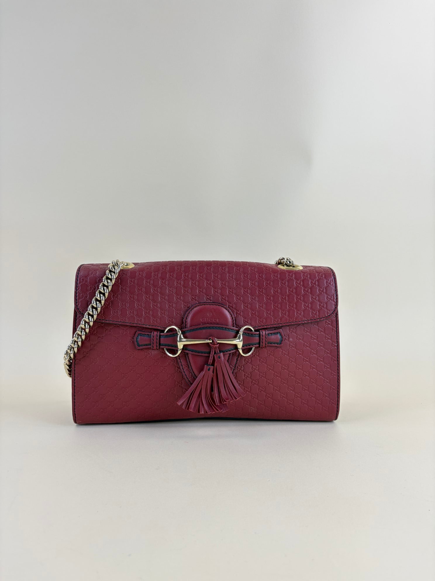 Gucci Red Emily Medium Shoulder Bag