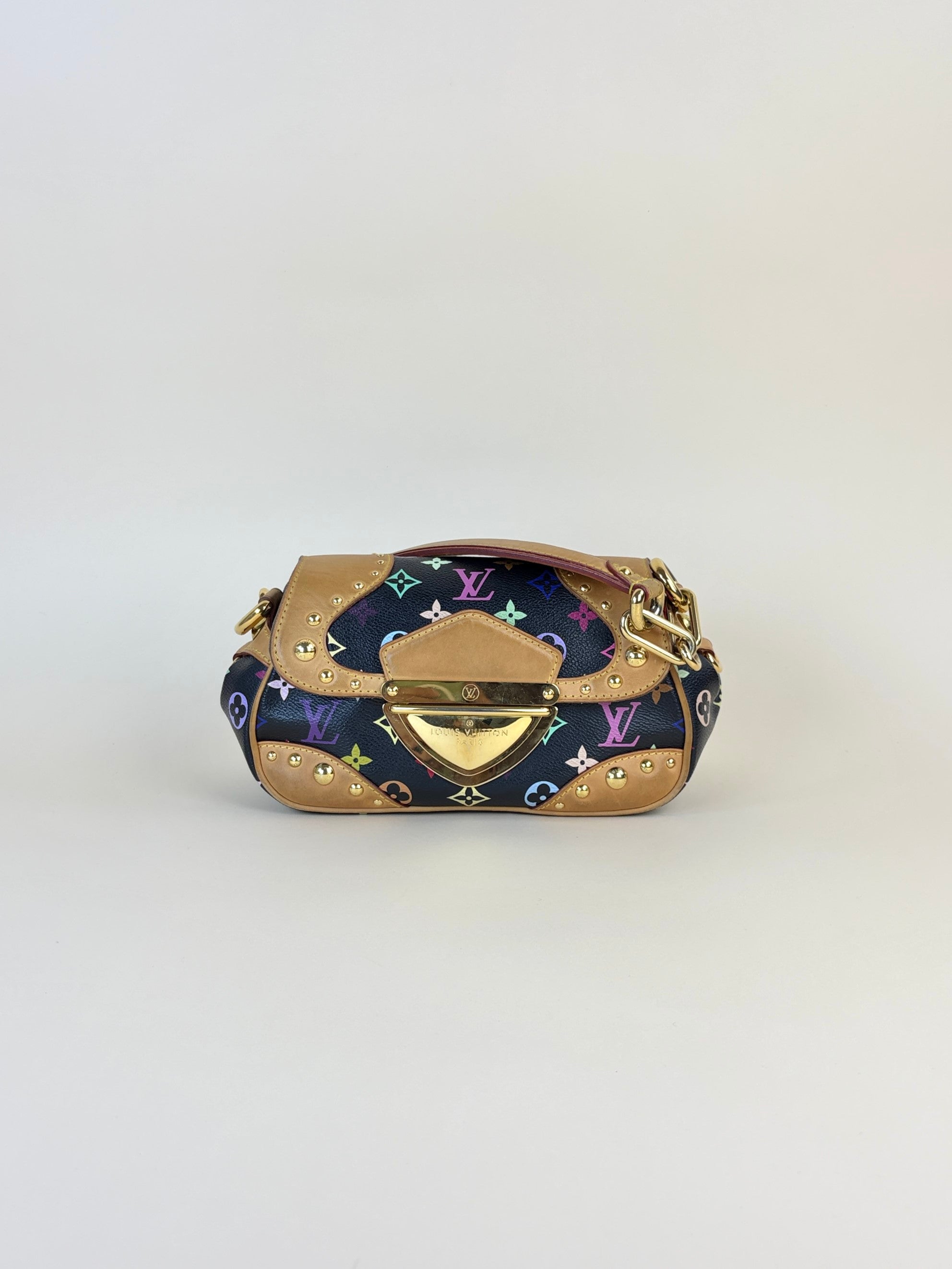 louis Vuitton black multicolor Marilyn monogram shoulder bag