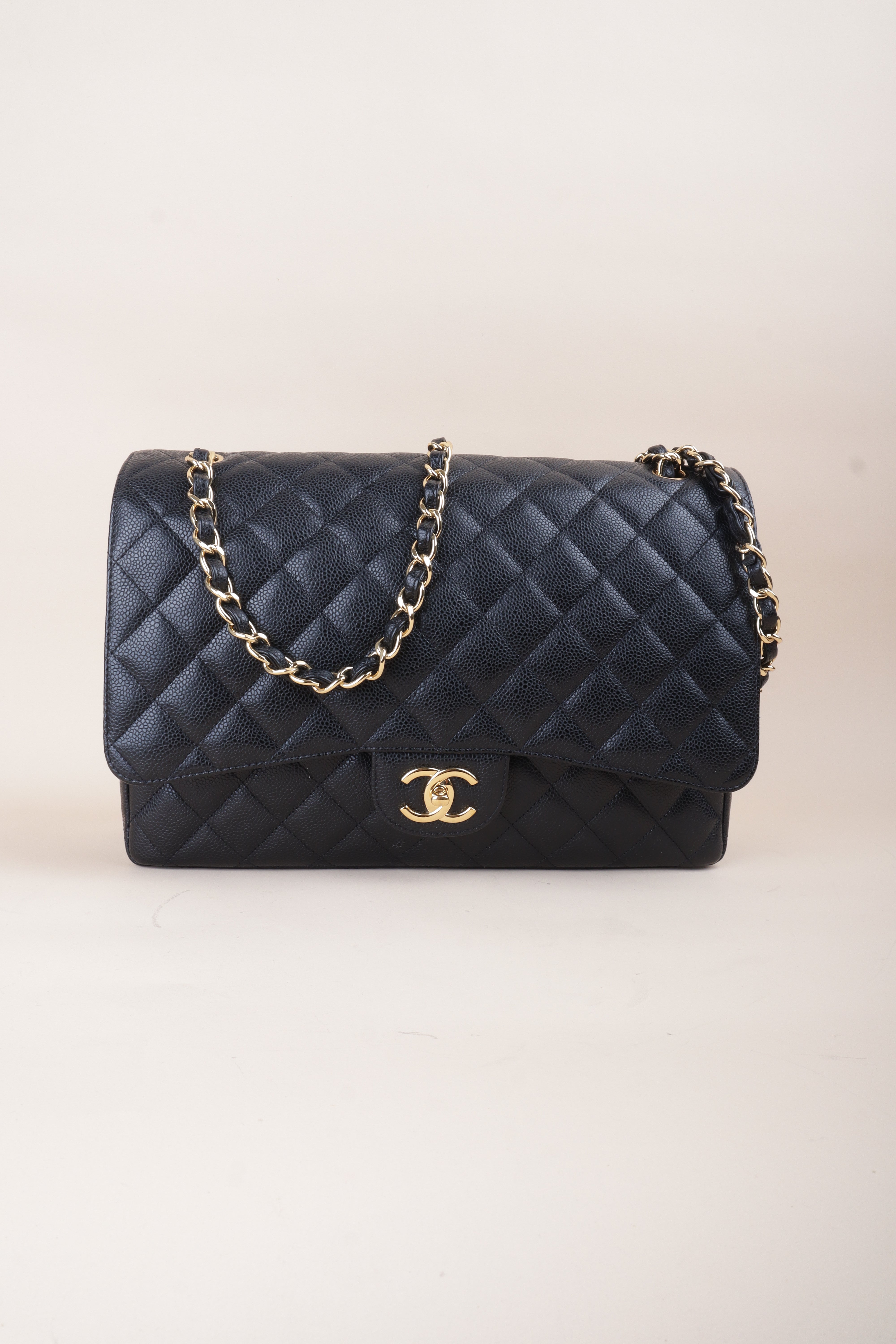 Chanel Black maxi Classic double flap Bag