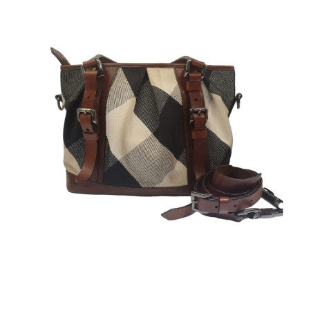 Burberry Brown Mega Check Lowry Bag-handbag-Burberry-The Closet Egypt