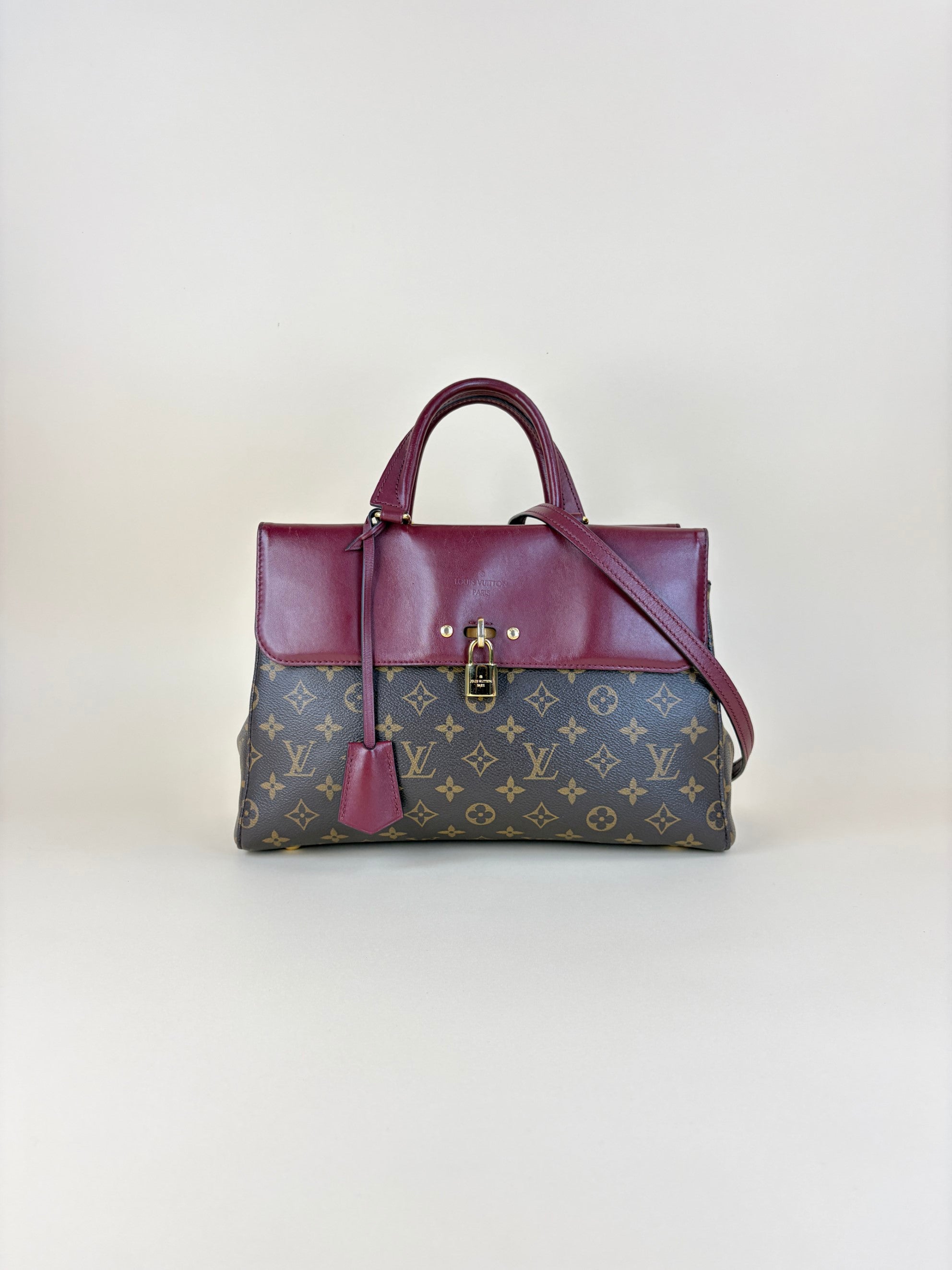 Louis Vuitton Monogram Burgandy canvas Venus tote bag