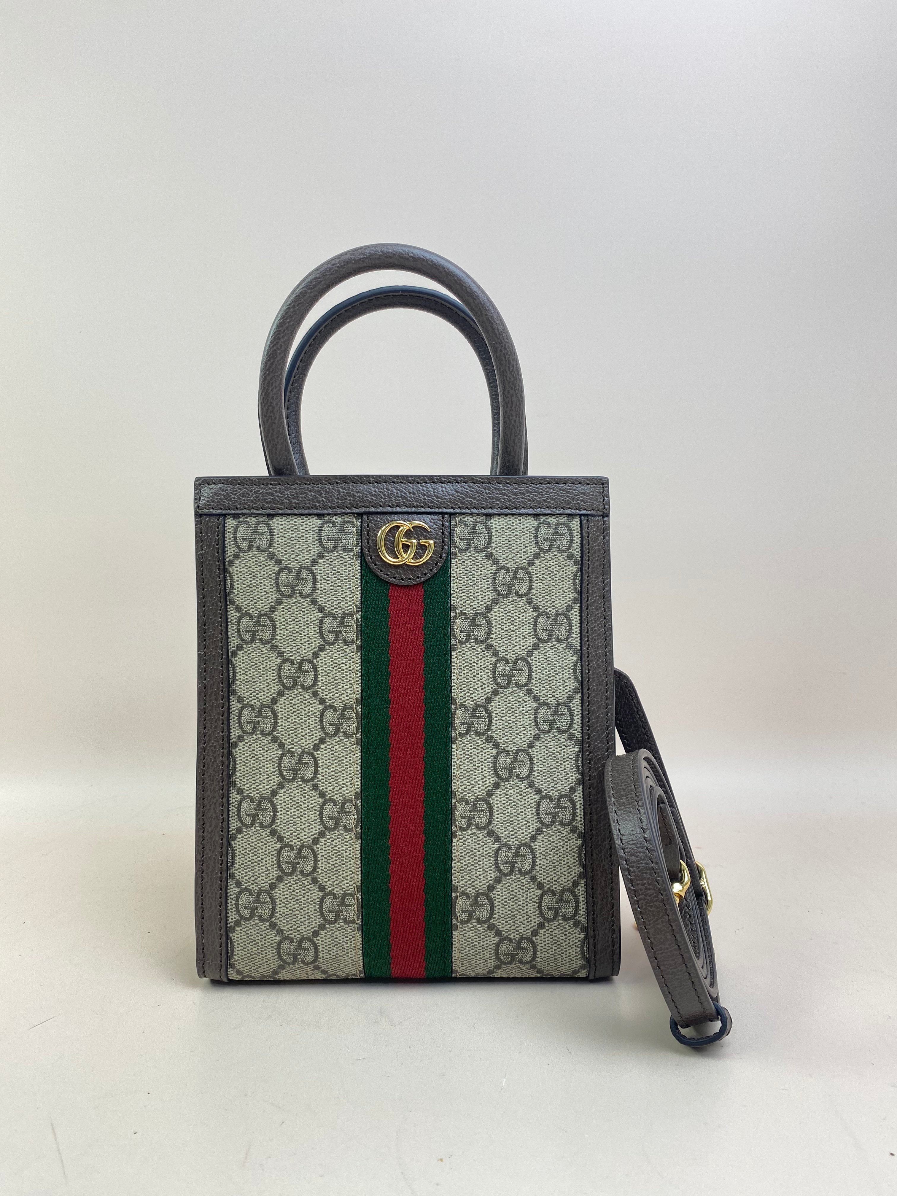 Gucci Bicolor Ophidia GG Supreme Handbag with Strap