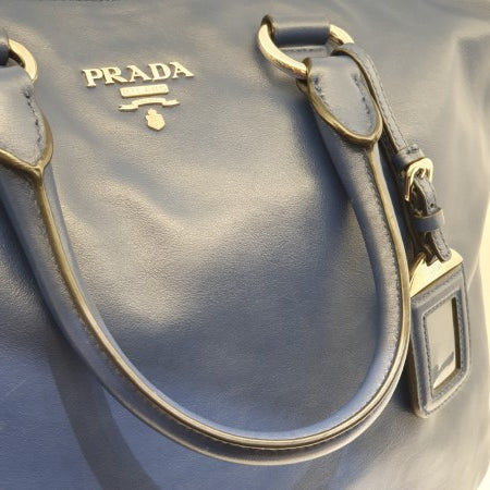 Prada Dark Blue Tote Bag-handbag-Prada-The Closet Egypt
