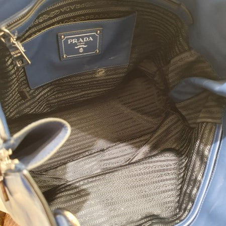 Prada Dark Blue Tote Bag-handbag-Prada-The Closet Egypt