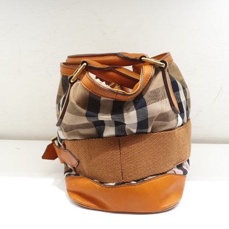 Burberry Orange House Check Parsons Tote Bag-handbag-Burberry-The Closet Egypt