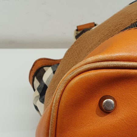 Burberry Orange House Check Parsons Tote Bag-handbag-Burberry-The Closet Egypt