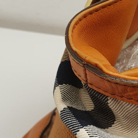 Burberry Orange House Check Parsons Tote Bag-handbag-Burberry-The Closet Egypt