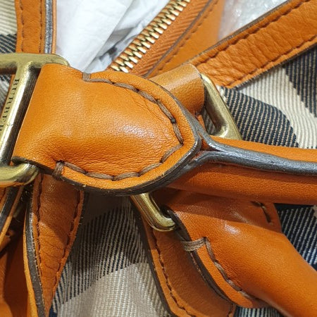 Burberry Orange House Check Parsons Tote Bag-handbag-Burberry-The Closet Egypt