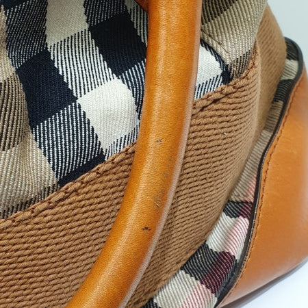 Burberry Orange House Check Parsons Tote Bag-handbag-Burberry-The Closet Egypt