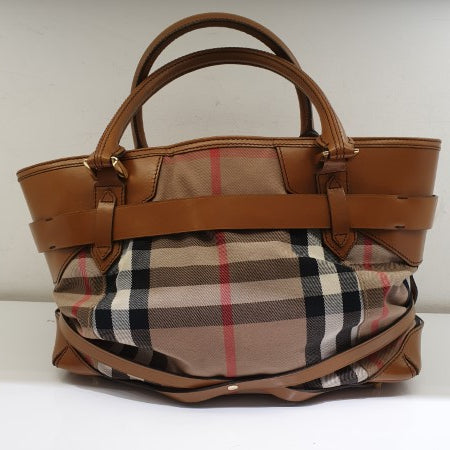 Burberry Brown House Check Bridle Tote Bag-handbag-Burberry-The Closet Egypt