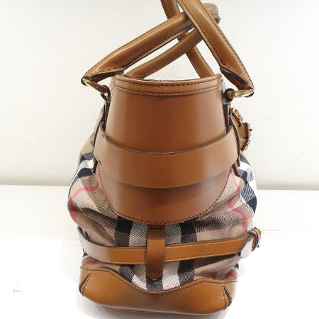 Burberry Brown House Check Bridle Tote Bag-handbag-Burberry-The Closet Egypt
