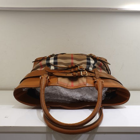 Burberry Brown House Check Bridle Tote Bag-handbag-Burberry-The Closet Egypt