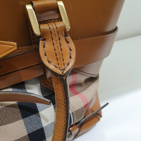 Burberry Brown House Check Bridle Tote Bag-handbag-Burberry-The Closet Egypt