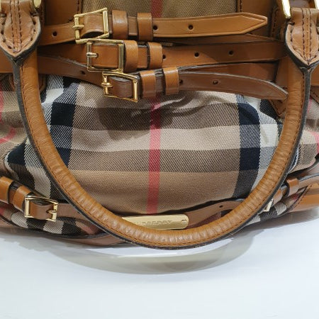 Burberry Brown House Check Bridle Tote Bag-handbag-Burberry-The Closet Egypt