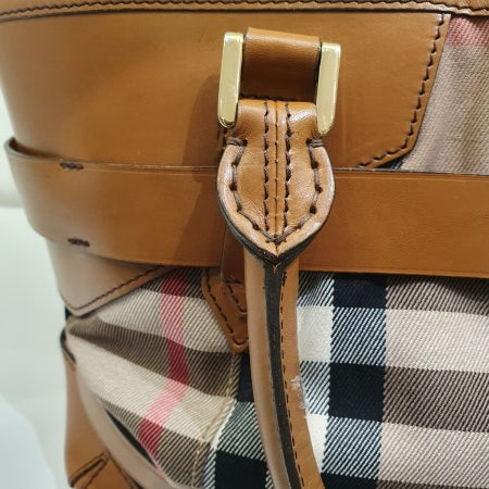 Burberry Brown House Check Bridle Tote Bag-handbag-Burberry-The Closet Egypt