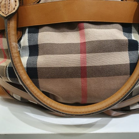 Burberry Brown House Check Bridle Tote Bag-handbag-Burberry-The Closet Egypt