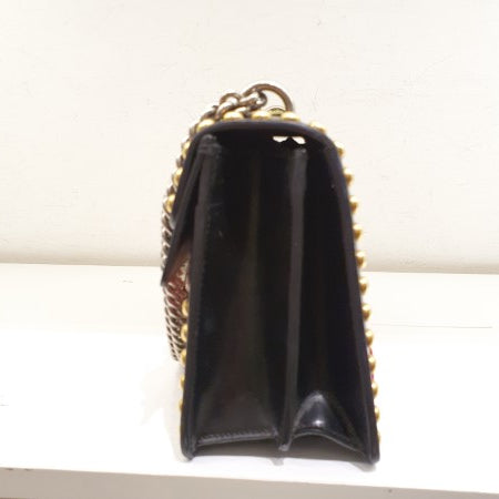 Gucci Black Floral Embroidered Studded Dionysus Bag-handbag-Gucci-The Closet Egypt