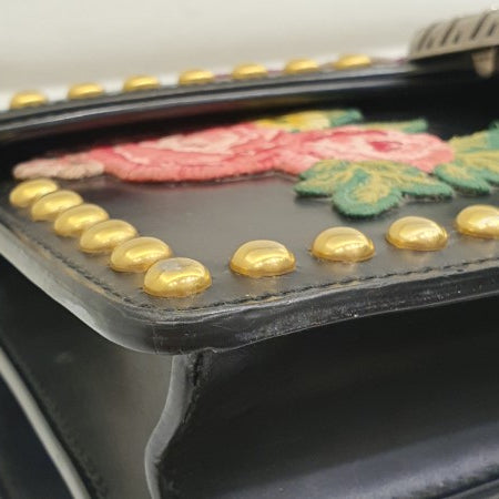 Gucci Black Floral Embroidered Studded Dionysus Bag-handbag-Gucci-The Closet Egypt