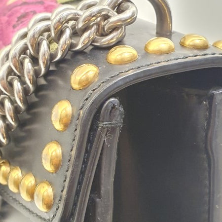 Gucci Black Floral Embroidered Studded Dionysus Bag-handbag-Gucci-The Closet Egypt