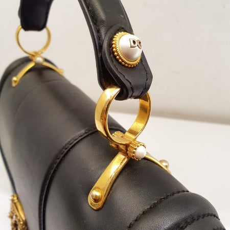 Dolce & Gabbana Black DG Amore Top Handle Bag-handbag-Dolce & Gabbana-The Closet Egypt