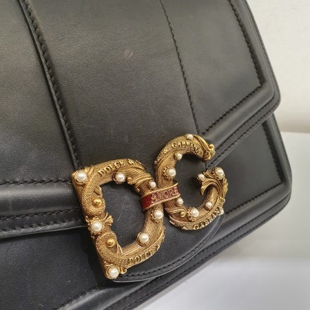 Dolce & Gabbana Black DG Amore Top Handle Bag-handbag-Dolce & Gabbana-The Closet Egypt
