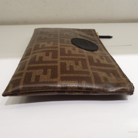 Fendi Brown FF Clutch-Clutch-Fendi-The Closet Egypt