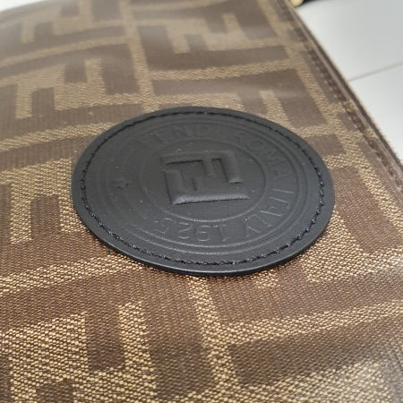 Fendi Brown FF Clutch-Clutch-Fendi-The Closet Egypt