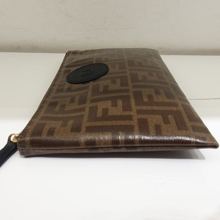Fendi Brown FF Clutch-Clutch-Fendi-The Closet Egypt