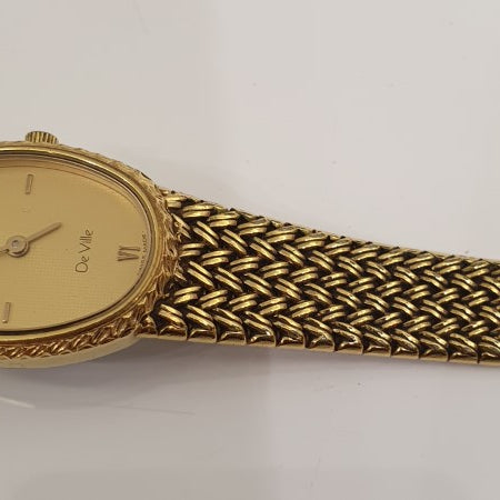 Omega Gold Plated De Ville Round Watch-Watch-Omega-The Closet Egypt