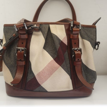 Burberry Brown Mega Check Lowry Bag-handbag-Burberry-The Closet Egypt