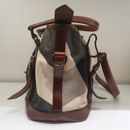 Burberry Brown Mega Check Lowry Bag-handbag-Burberry-The Closet Egypt