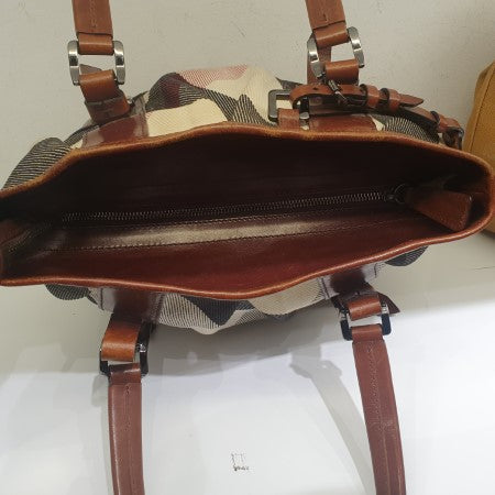 Burberry Brown Mega Check Lowry Bag-handbag-Burberry-The Closet Egypt